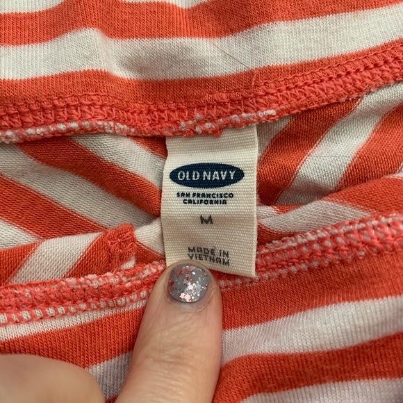 Coral Striped Skirt - Picture 2 of 4